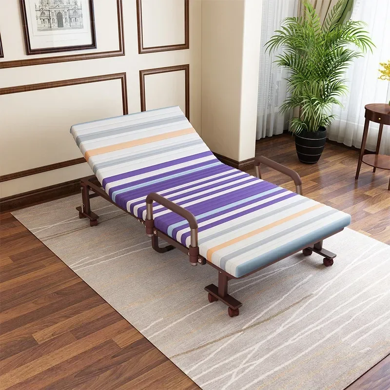 Folding Bed Pillowtop Mattress for Office Lunch Break Siesta Single Double Size No Installation Required Portable Nap Bed