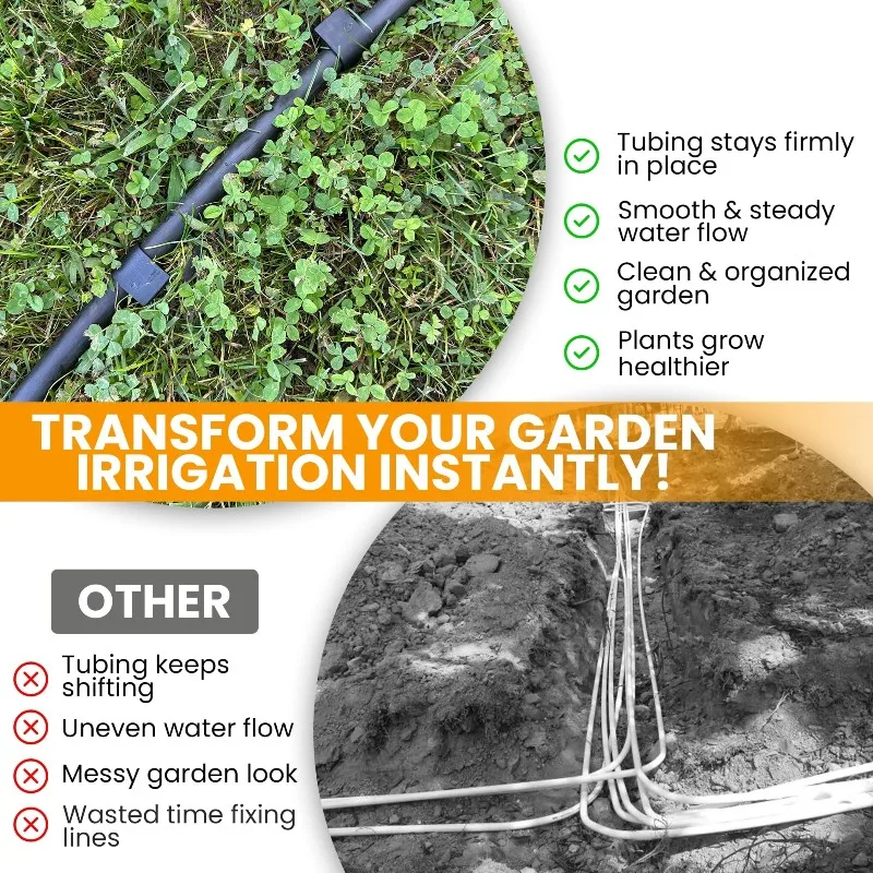 BAAJ-40PCS 1/2-Inch Irrigation Tubing Hold-Down Anchor Stakes, For Garden