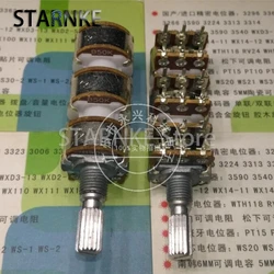 1PCS WH148 16 Type 6 Link B50K*6 18 Pin Flower Shaft Length 20MM Power Amplifier Volume Adjustment Potentiometer