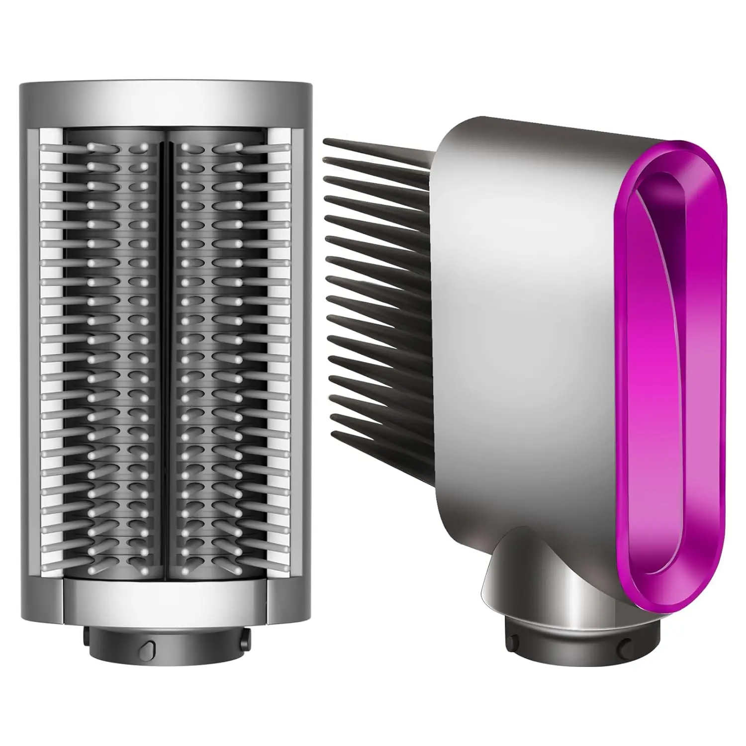 2PCSReplacement Nozzle Attachment for Airwrap HS01 HS05 HS08 - New Firm Smoothing Brush And Wide Tooth Comb