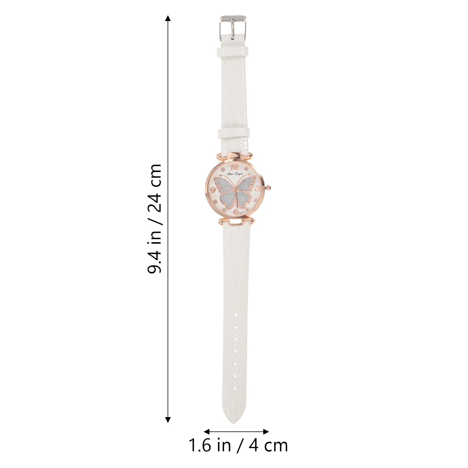 Ladies Watches Butterfly Creative Ornament Fashionable Women Decorative Wrist Grace Elegant White Girl for Women's