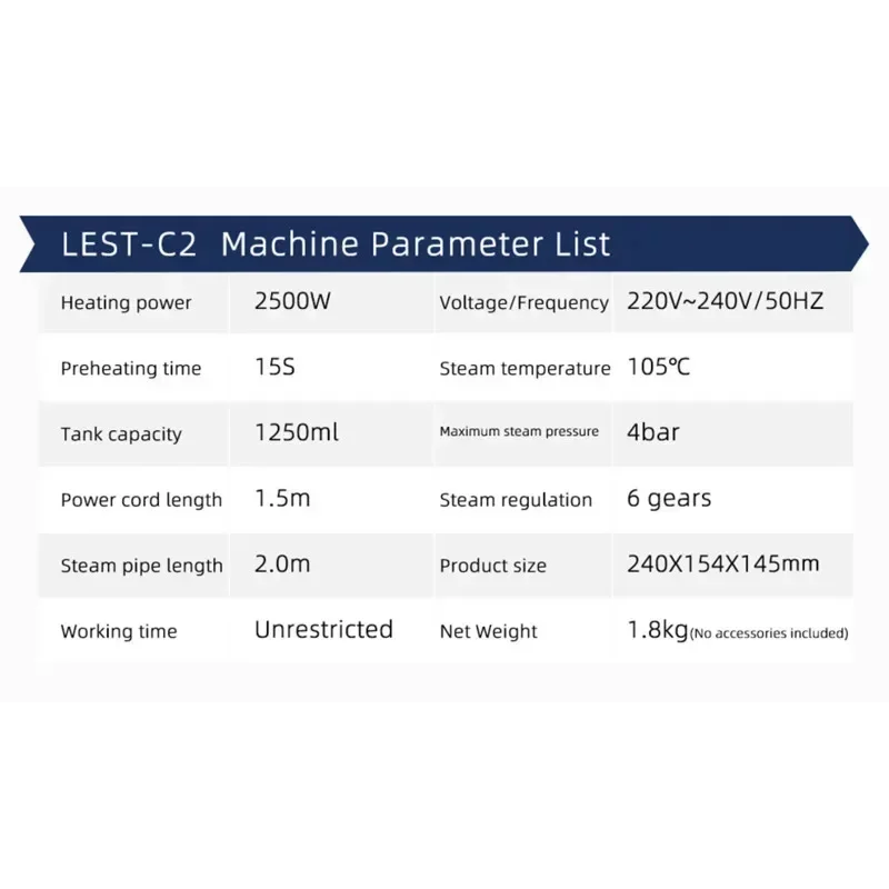 220V 1250ml High Pressure Cleaning Steam Machine Car Eauty Industry Steam Cleaning Machine Multifunctional Portable Cleaner 썸네일 3