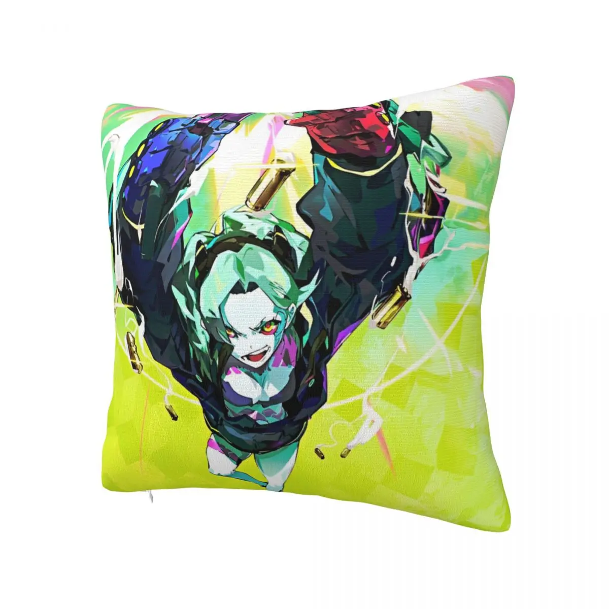 Cyberpunk Edgerunners Rebecca Anime Pillowcase Printed Fabric Cushion Cover Gift Pillow Case Cover Home Dropshipping 18''