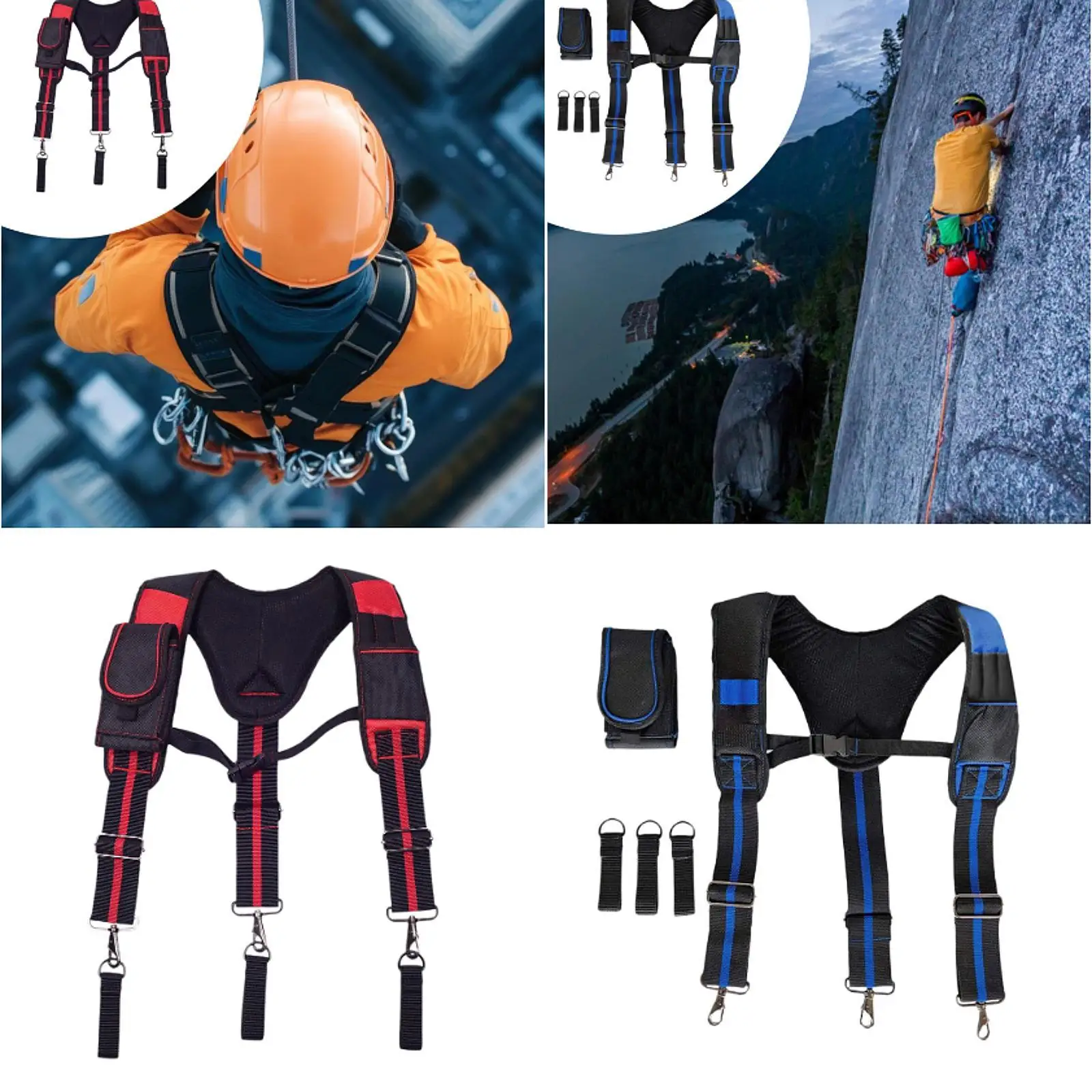 

Tool Belt Suspender Construction Bag Suspender for Men Electrician Roofing
