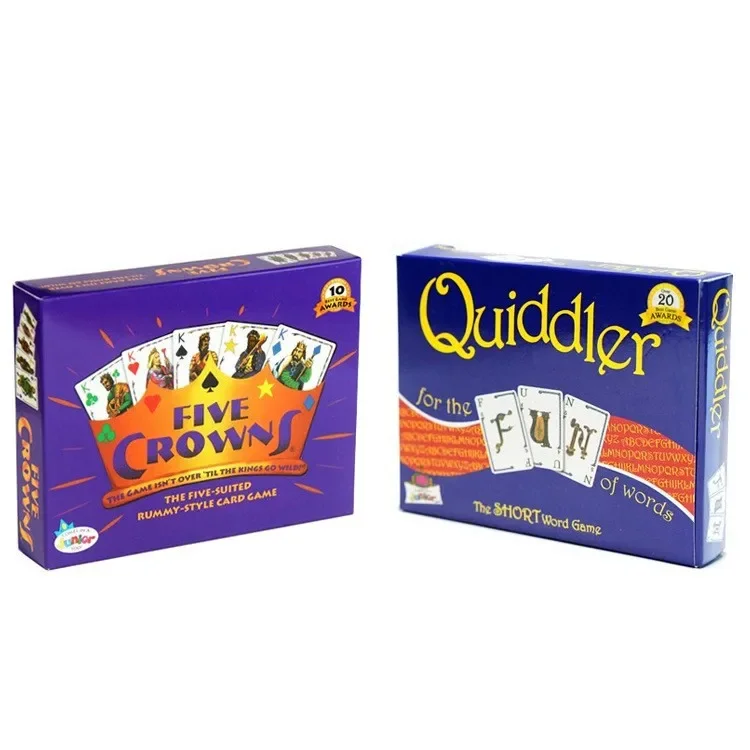 Five CROWNS board game card Quiddler English Wizard game