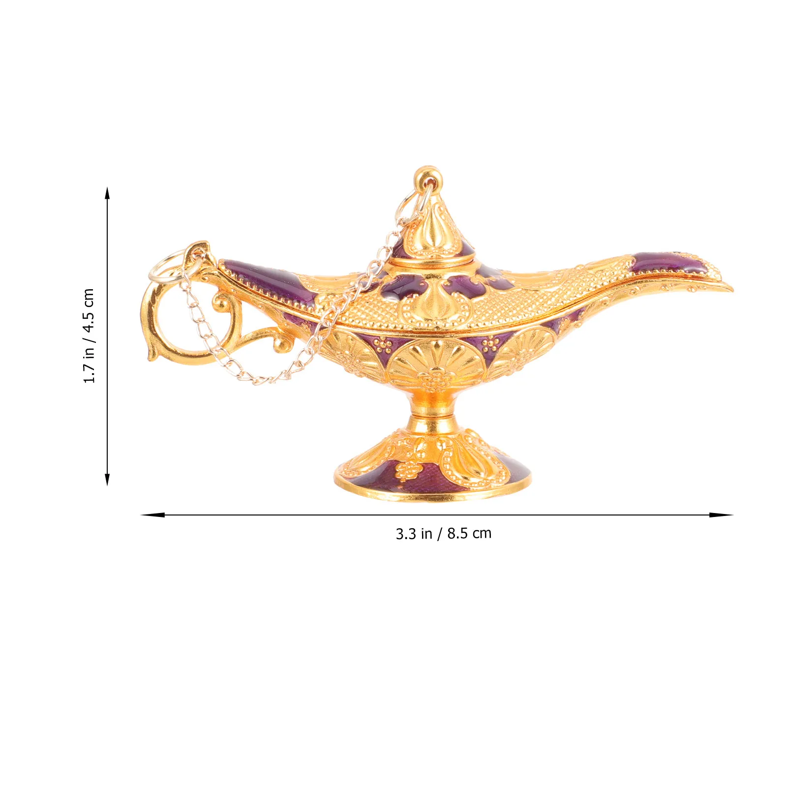 Vintage Decor Classic European Style Tabletop Decoration Zinc Alloy Elegant Curves Floral Patterns Home Desktop