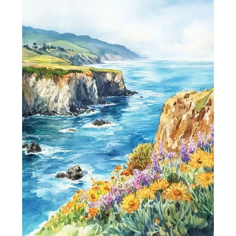 

GATYZTORY Frame Painting By Numbers For Adults Kits Landscape Modern Wall Art Picture Drawing By Numbers For Home Decoration