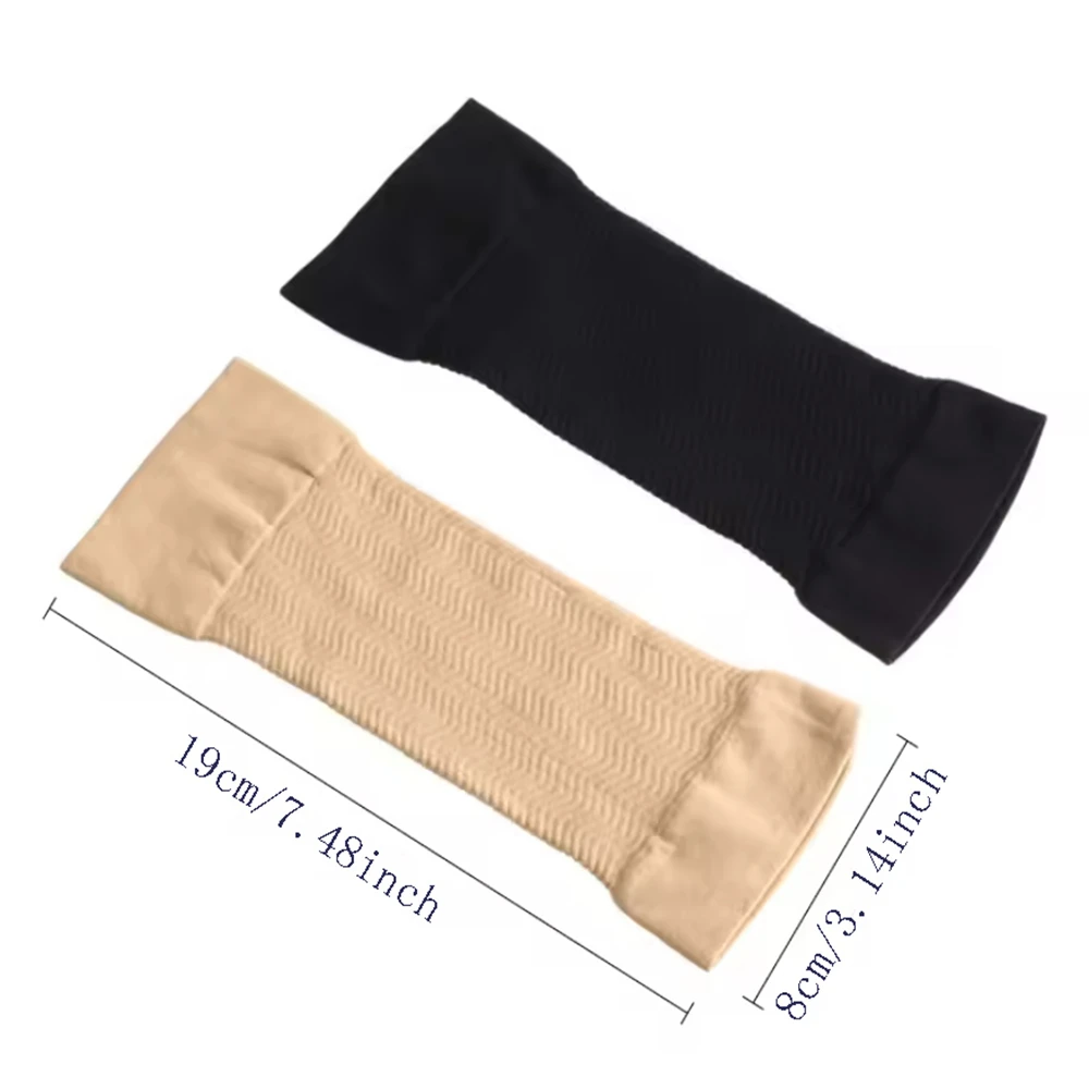 1pair Elastic Contraction and Auxiliary Compression Arm Sleeve Knitted Arm Sleeve for Shaping and Beauty