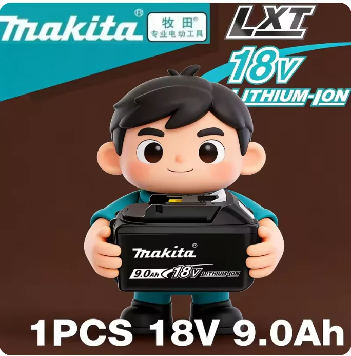 

Оригинальный аккумулятор BL1850 Makita 18В 9Ач, совместимый с BL1830, BL1860, BL1850B, для беспроводной шлифовальной машины Makita 18В.
