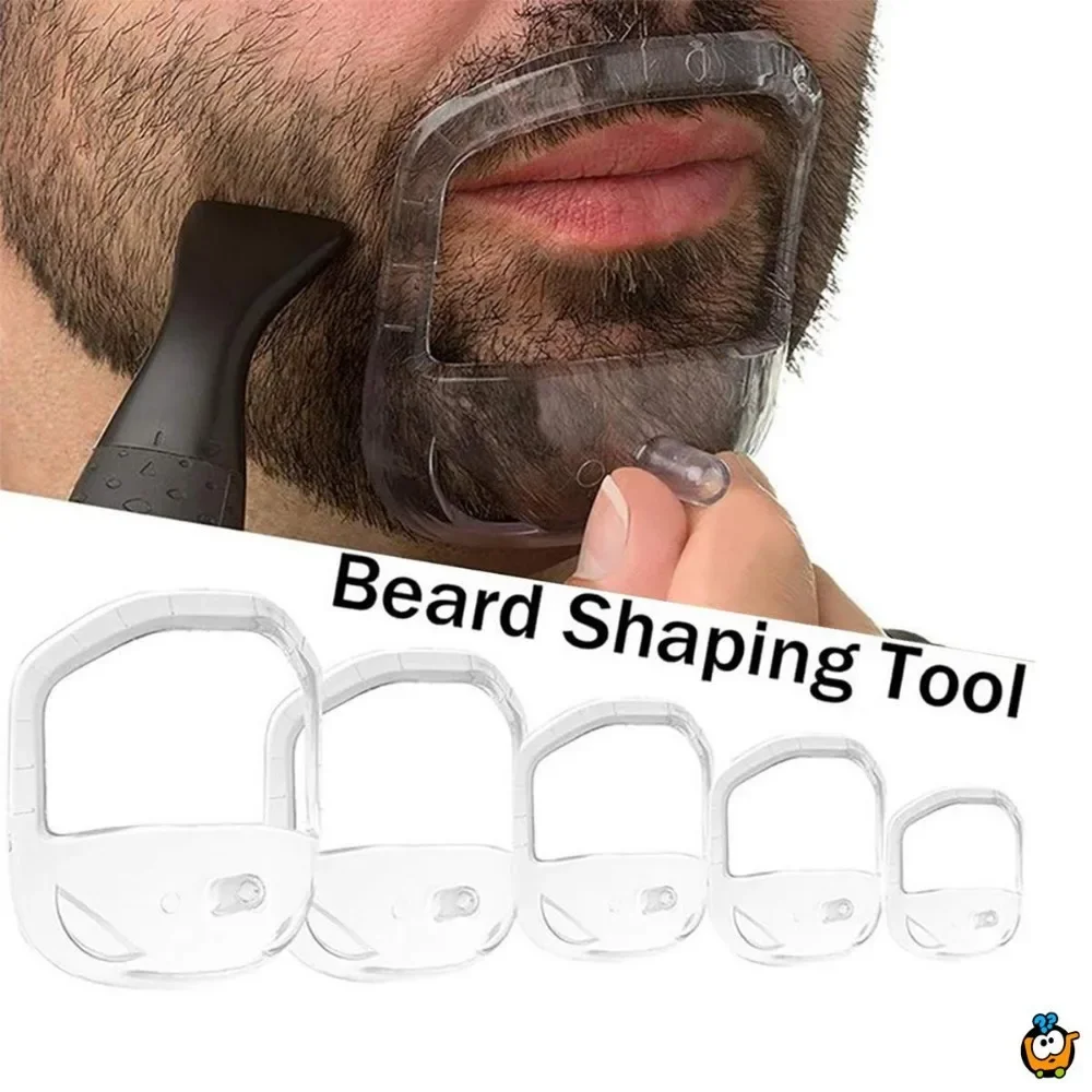 5PCS/Set Different Sizes of Clear Beard Styling Tools Shaving Styling Templates for Men Beard Shaping Trimming Shaving Razor