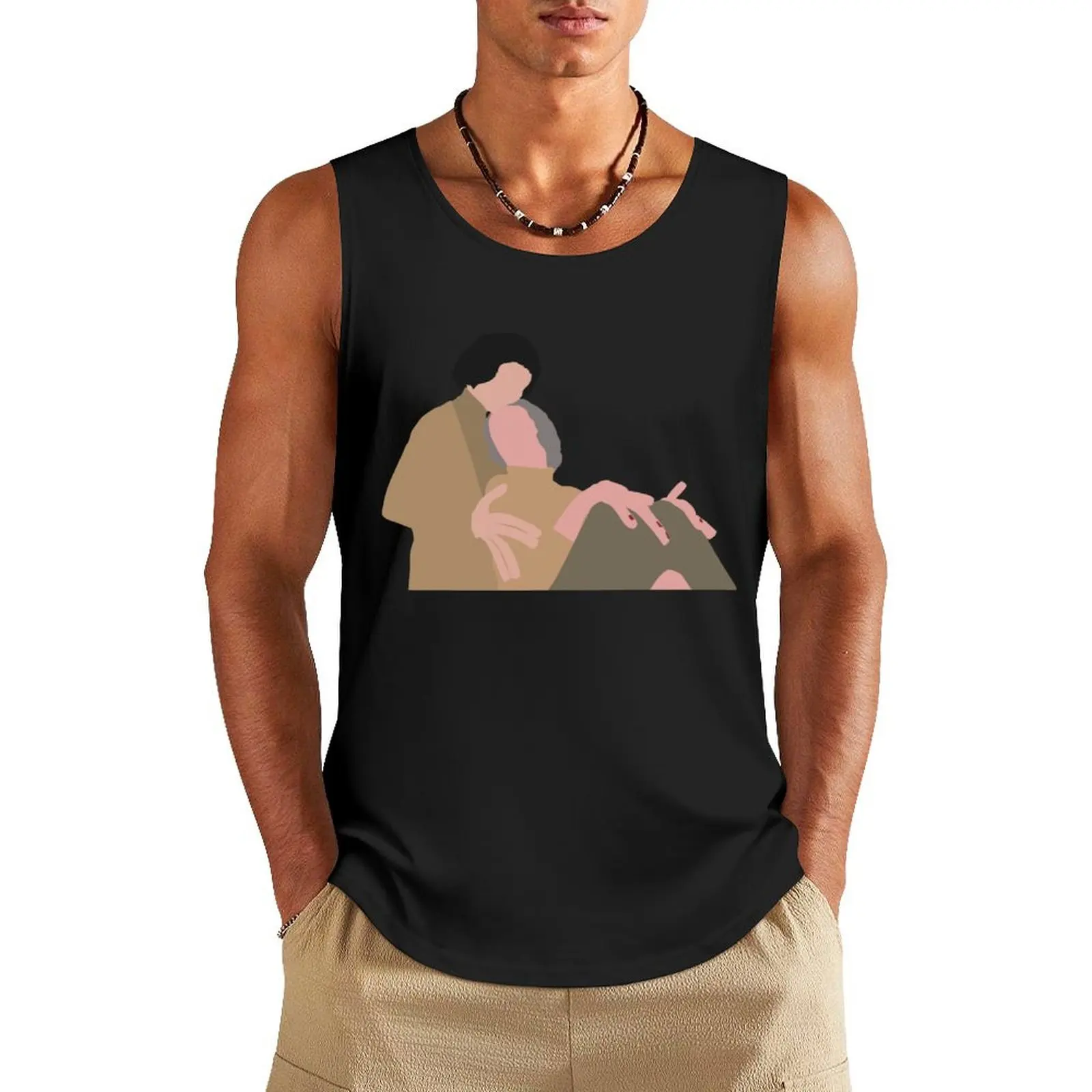 Hotdog Fingers Tank Top Men's gym articles bodybuilding men clothes basketball clothing