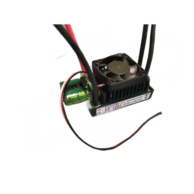 1PCS 3S-12S 100A Two-way Brushed ESC 12V-48V High Voltage Air Cooling Regulator for 1/5 RC Car 895 997 Motor