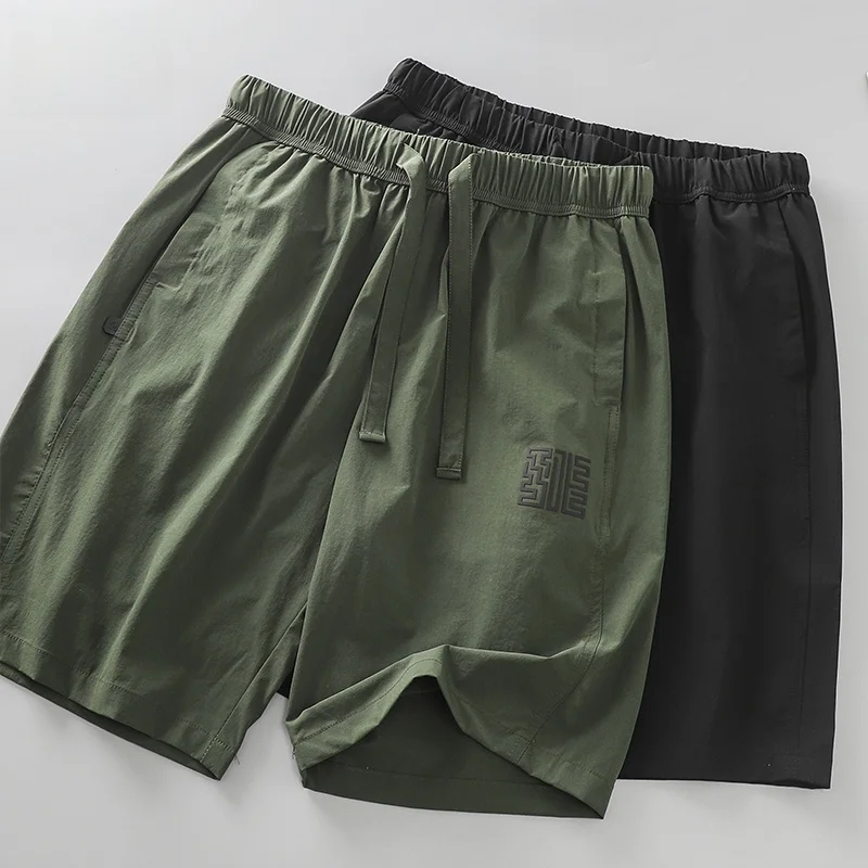 

en Ice Silk Qui Dry Functional orts Men Summer Thin Military een Loose Casual Sports Workwear Five-Quarter Pants