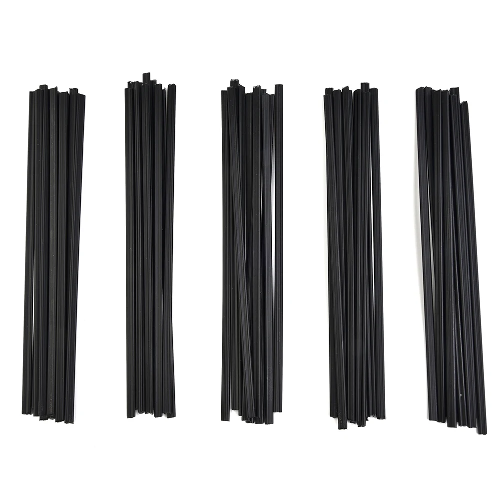 50Pcs 200mm PP Black Plastic Welding Rods Car Bumper Repair Sticks Welder Soldering Tools Low Temperature Brittle Welding Rods