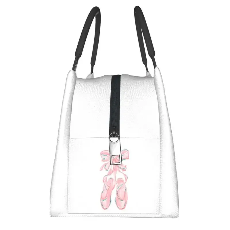 Ballet Shoes Portable Lunch Boxes for Ballerina Dancer Cooler Thermal Food Insulated Lunch Bag Travel Work Pinic Container