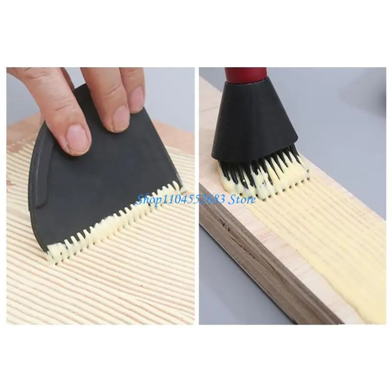 

Y6GD Silicone Soft Brush with Tray Spreader Brush for Wodworking Arts Crafts