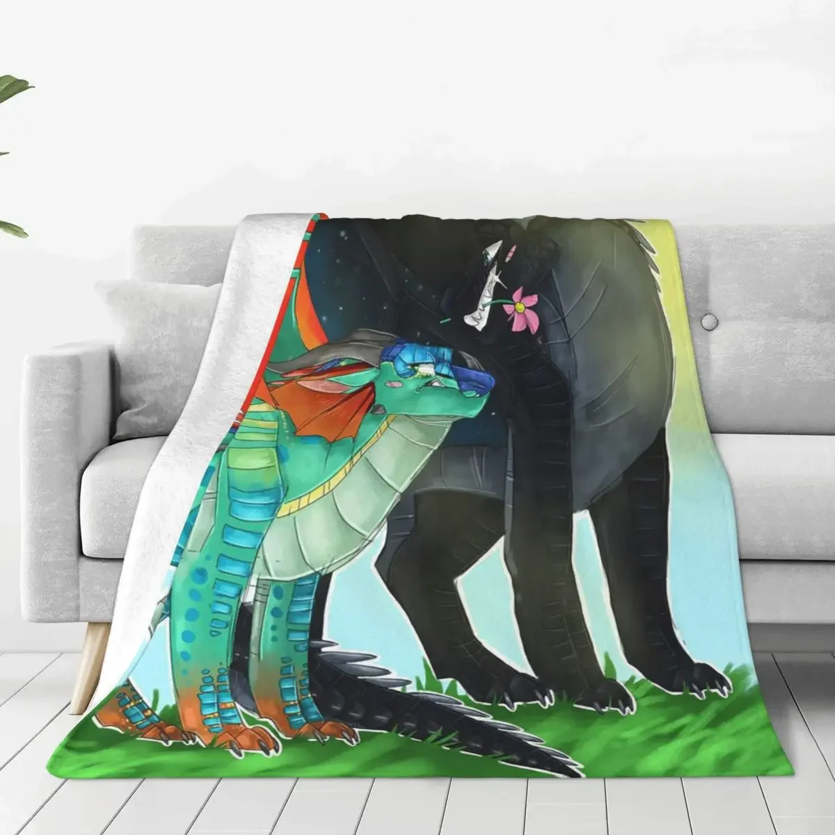 

Wings of Fire Baby Blankets Sofa Cover Flannel Winter Plaid Portable Soft Throw Blankets for Bedding Bedroom Bedspreads