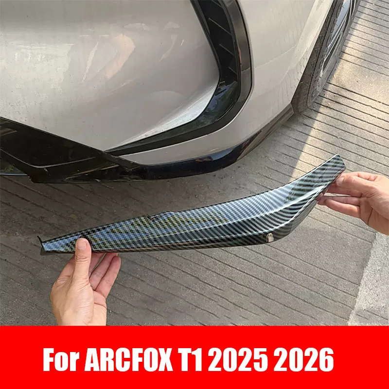 arcfox-t1-2025-2026用-自動車フロントバンパー保護アングル-abs素材-外装改造パーツ
