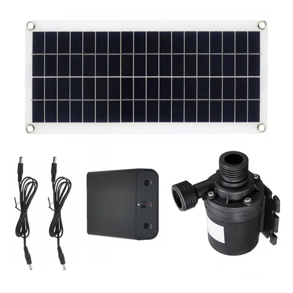 1 Set 20W Solar Panel Fountain Kit With 800L/H Brushless Water Pump For Garden Pond Birdbath Decoration Outdoor Water Feature