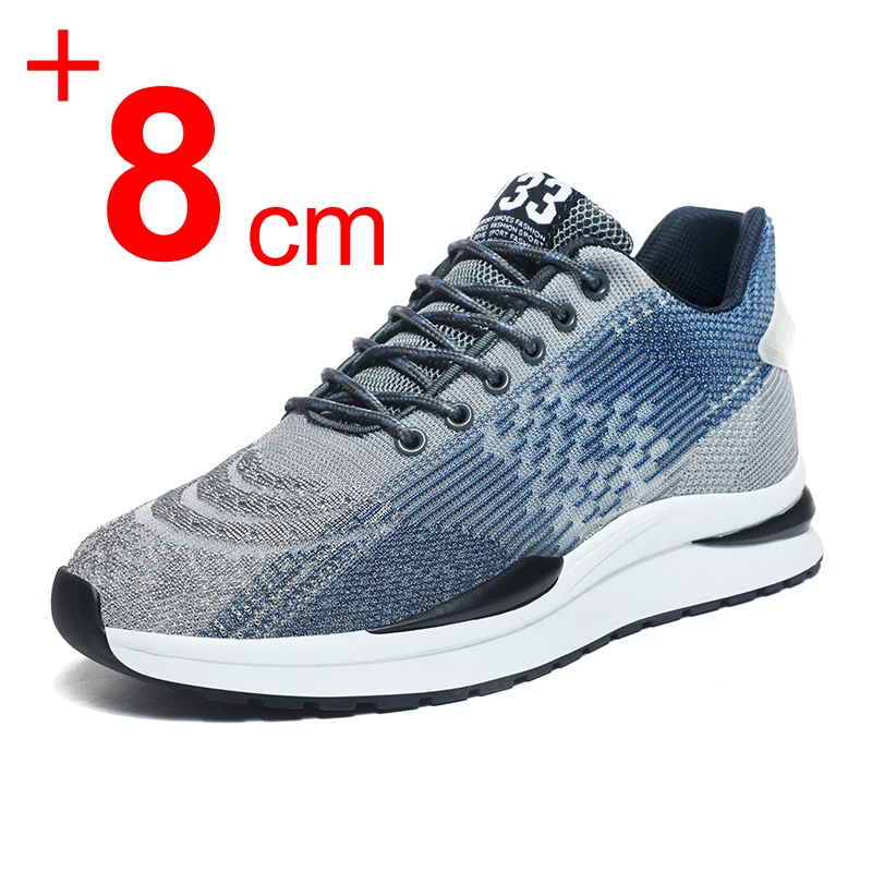 

Men Heightening Shoes Elevator Shoes Hidden 6CM Height Increase Shoes For Male Casual Breathable Sports Sneakers Taller Men