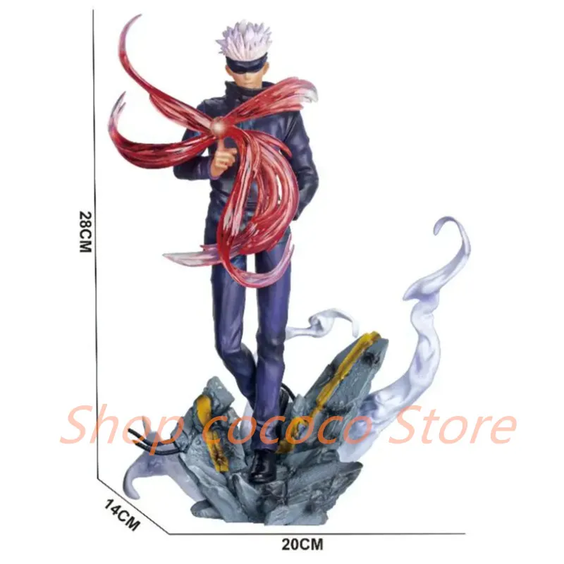 28cm New Anime Cartoon Jujutsu Kaisen Gojo Satoru Kids Toys Pvc Model Figurals Collection Brinquedos Action Figure Birthday Gift