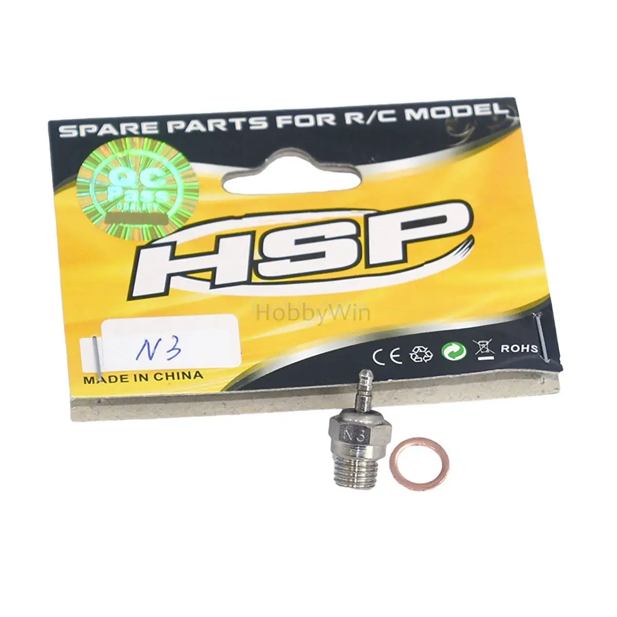 HSP part 70117 N3 Nitro Glow Plug for Hispeed 1/8 1/10 1/16 fuel power RC Car Buggy Truck