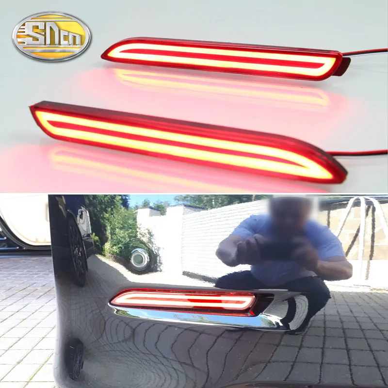 3-in-1 Functions LED Reflector Lamp Rear Fog Lamp Bumper Light Brake Light For Toyota Vellfire 2005-2014