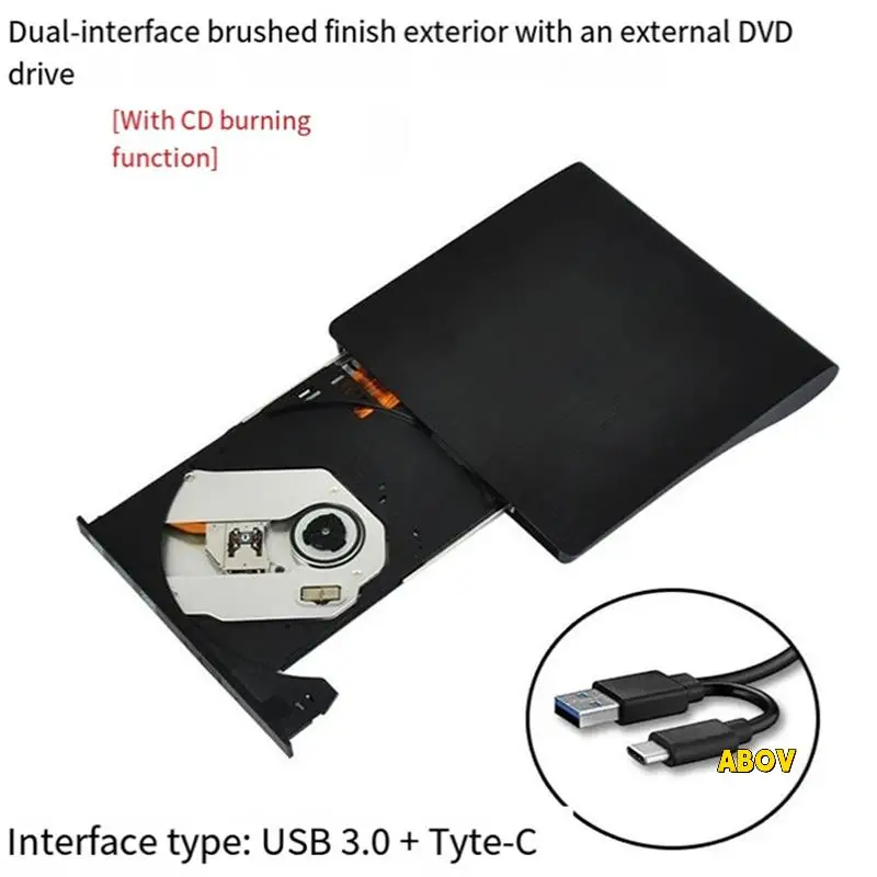 

USB 3.0 SATA External DVD CD-ROM RW Drive Enclosure 5Gbps High-Speed 12.7Mm Optical Drive Case For Laptop Desktop