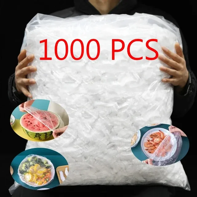 Jednorazowy pokrowiec na żywność Saran Wrap Bowel Cover Food Grade Fresh-Keeping Plastic Bag Kitchen Storage Accessories Elastyczny pokrowiec na misę
