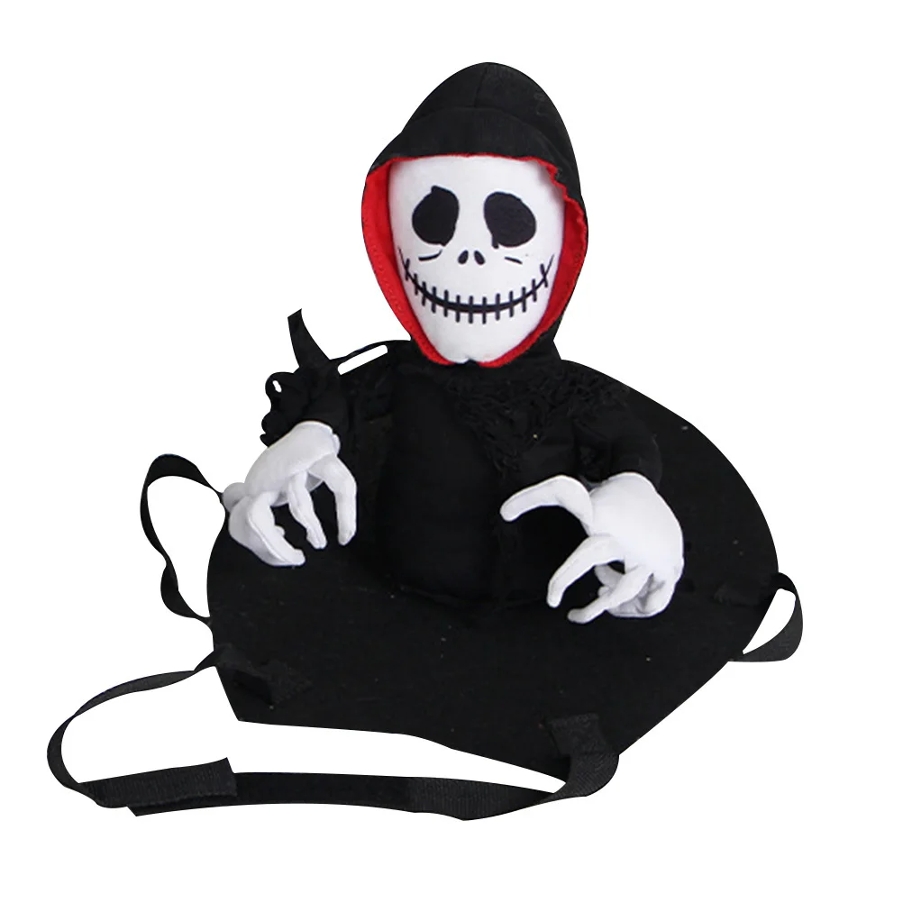 

Pet Transformation Costume Dog Cape Halloween Role Play Clothing Thermal Print Ghost Design Skin-Friendly Pet Gift