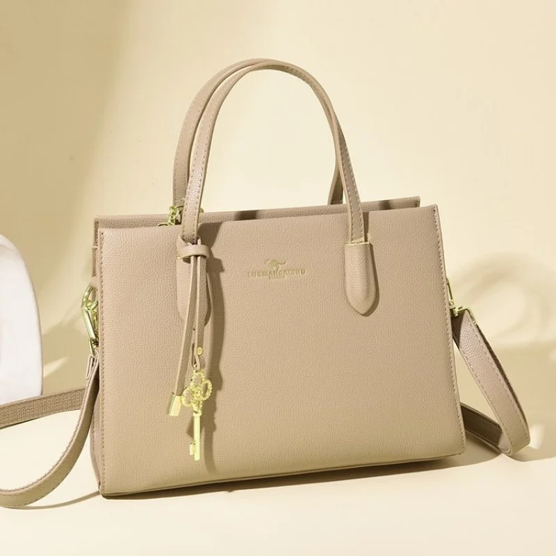 Bolsos de mano de moda para mujer hechos de cuero premium con estilo diario refinado de París informal ​