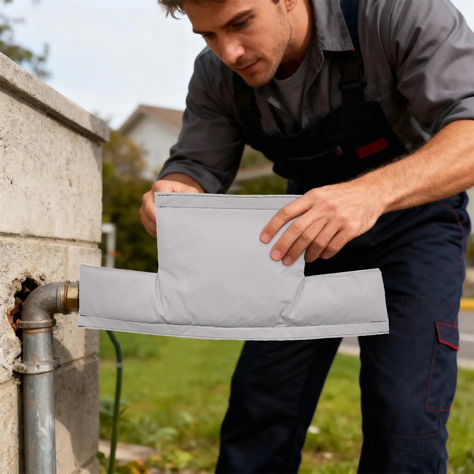 

Water Meter Cover Protective Reusable Frost-Proof Winter Water Pipe Freeze Protection Cover for Homeowners Renters Cold Weather