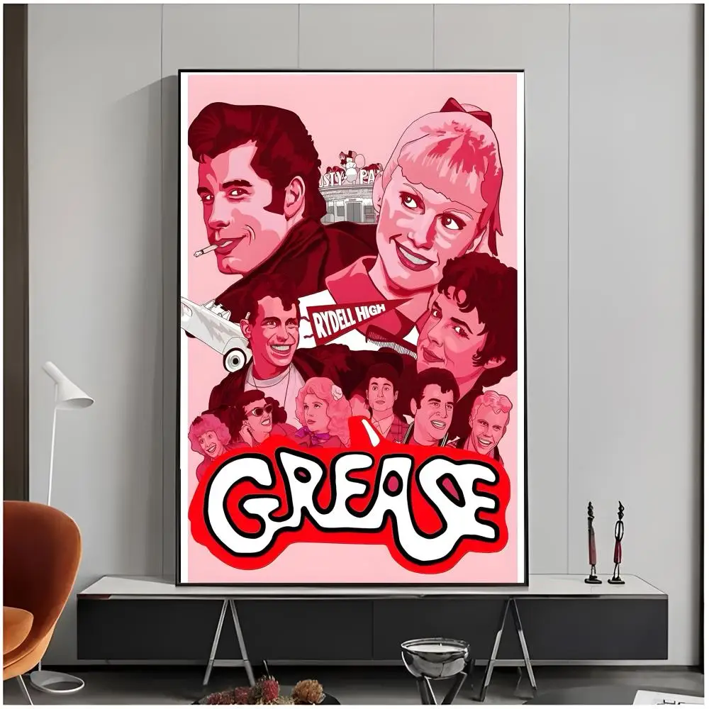 musical retro teen film G-Grease Poster Living Room Bedroom Decorative Print Unframed Decor