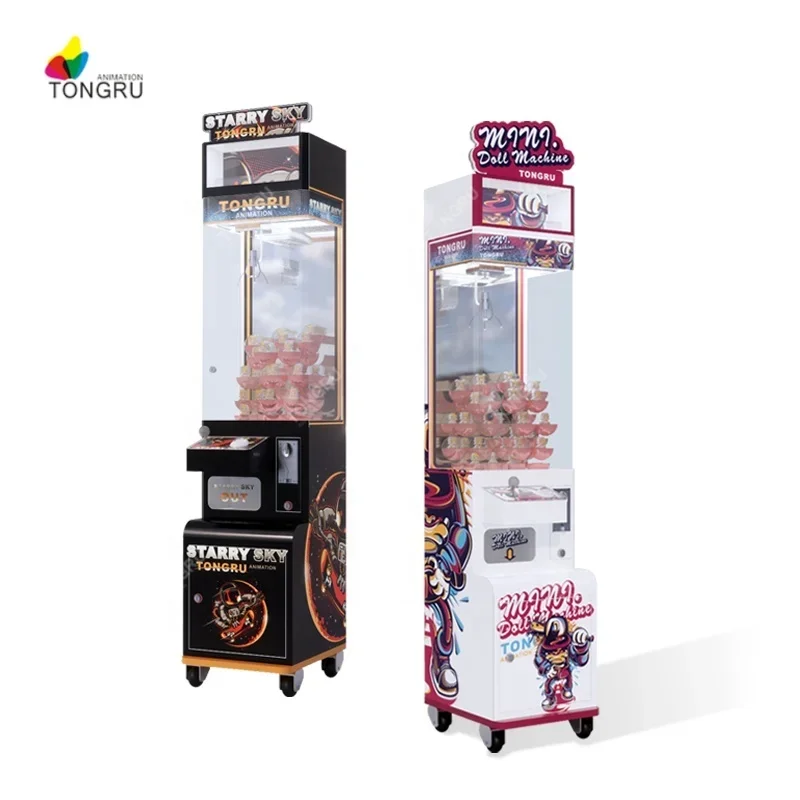 Doll Arcade Skill Crane Machines Plush Toy Catcher Game Coin Operated Mini Claw Machine with Bill Acceptor