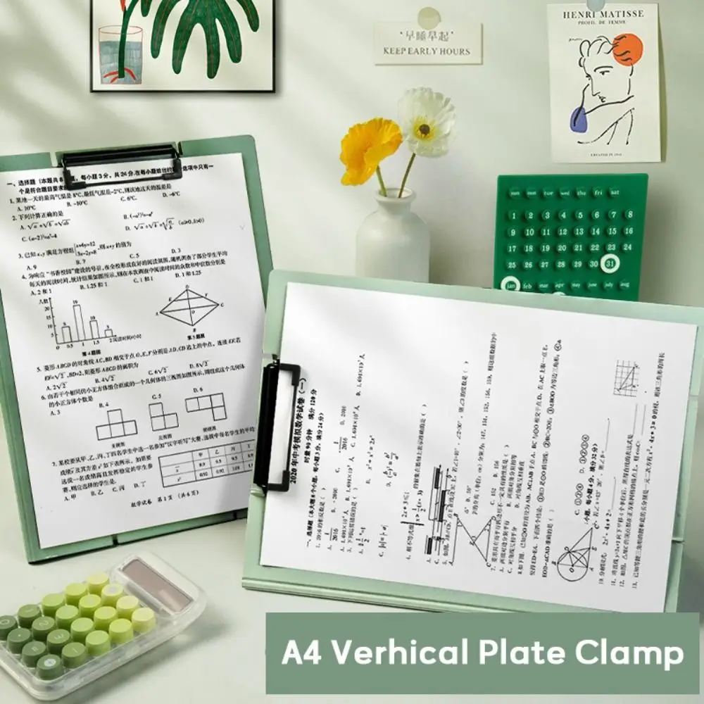 יצירתי כפול שימוש יצירתי מהדק לוחית אנכי רב פונקציה a4 קובץ תזכיר לוח לוח