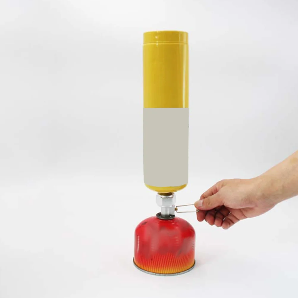 

Lightweight Portable Gas Tank Propane Adapter Metal Filling Head for Outdoor Barbecue Camping Picnic Smoking Silver