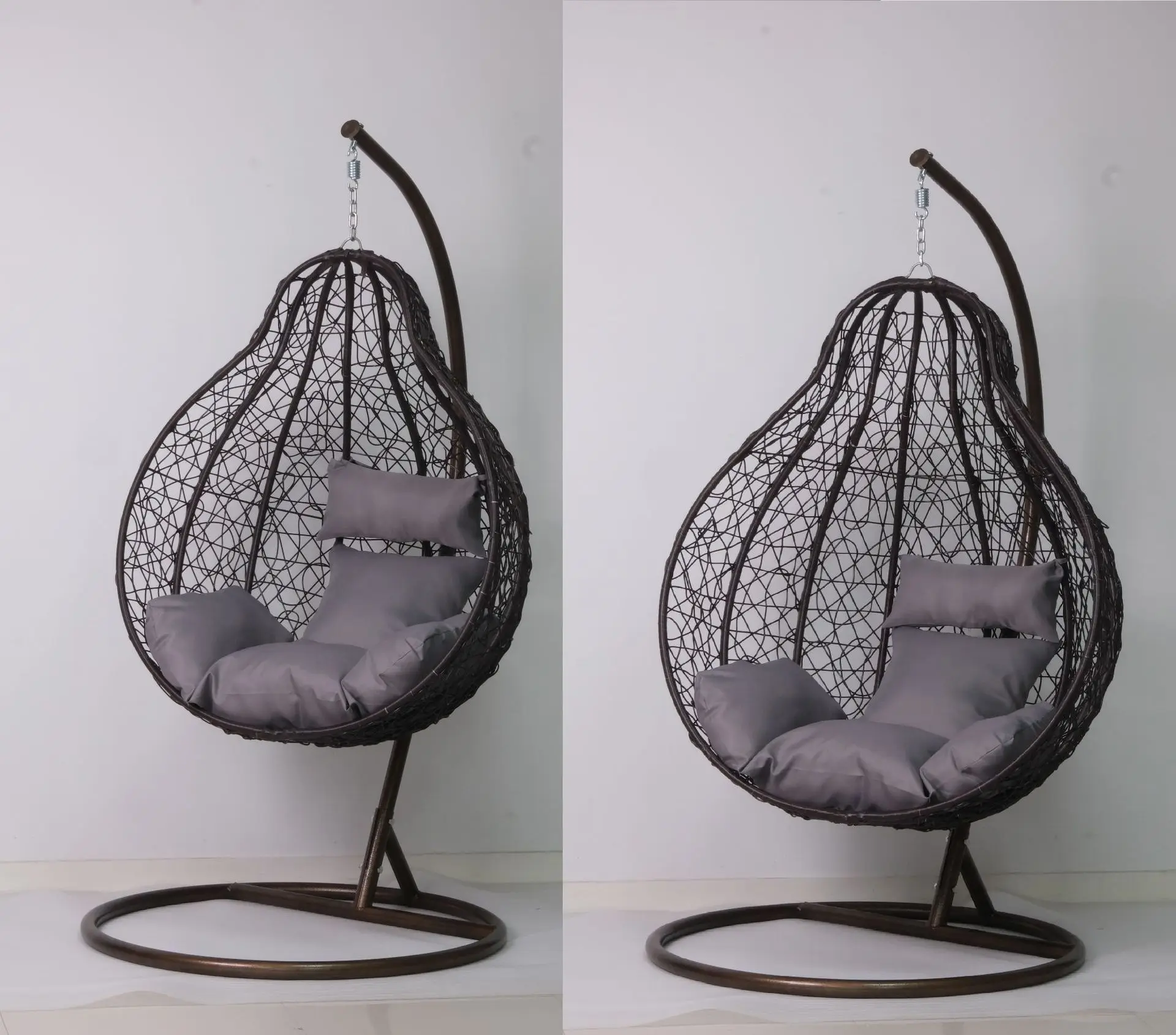 Hanging basket single hanging orchid bird\'s nest swing cushion hanging chair cushion rattan chair cradle thickened