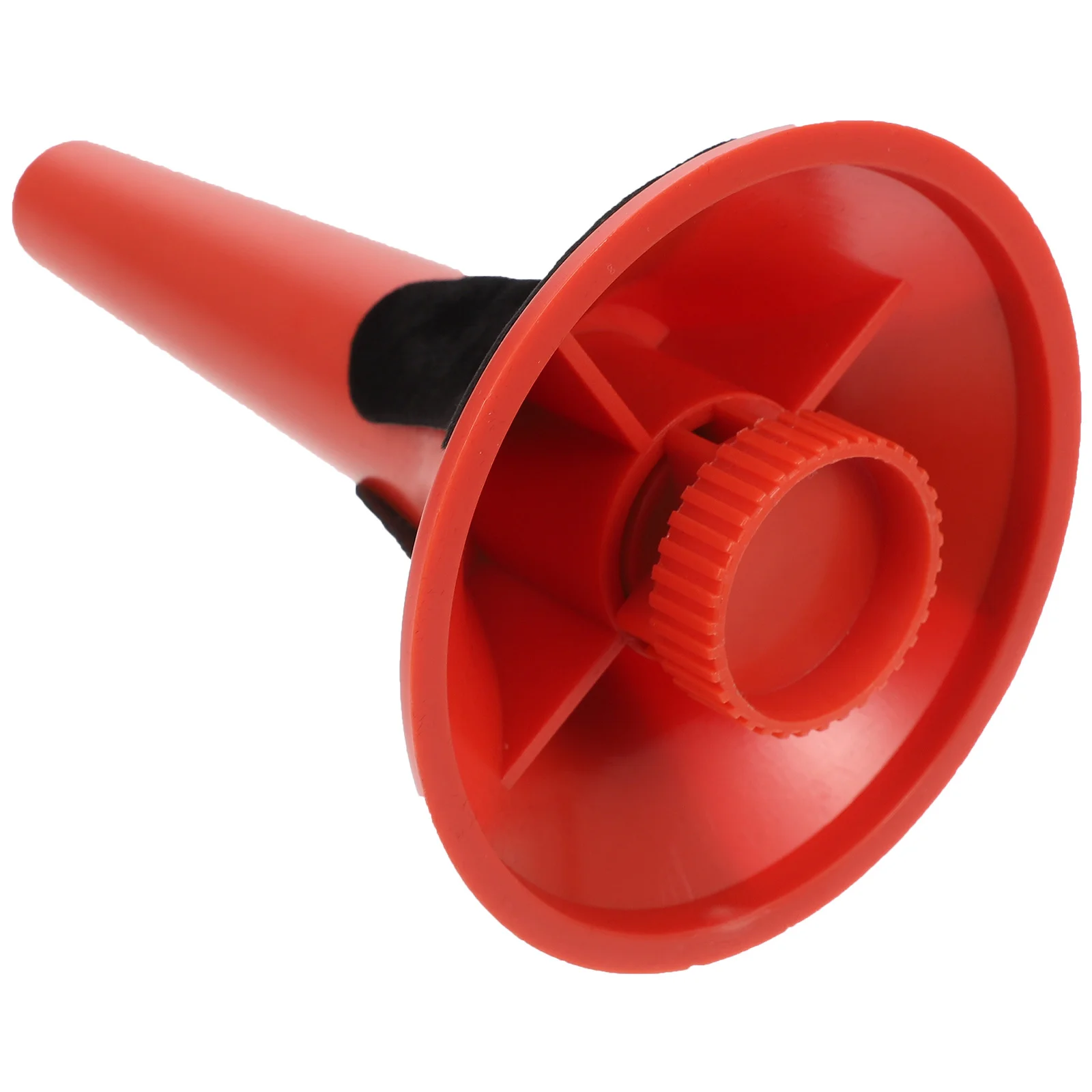 

Portable Durable Red Trumpet Stand Detachable Metal Legs Folding Design for Wind Instruments Fabric Pads Folding Trumpet Stand