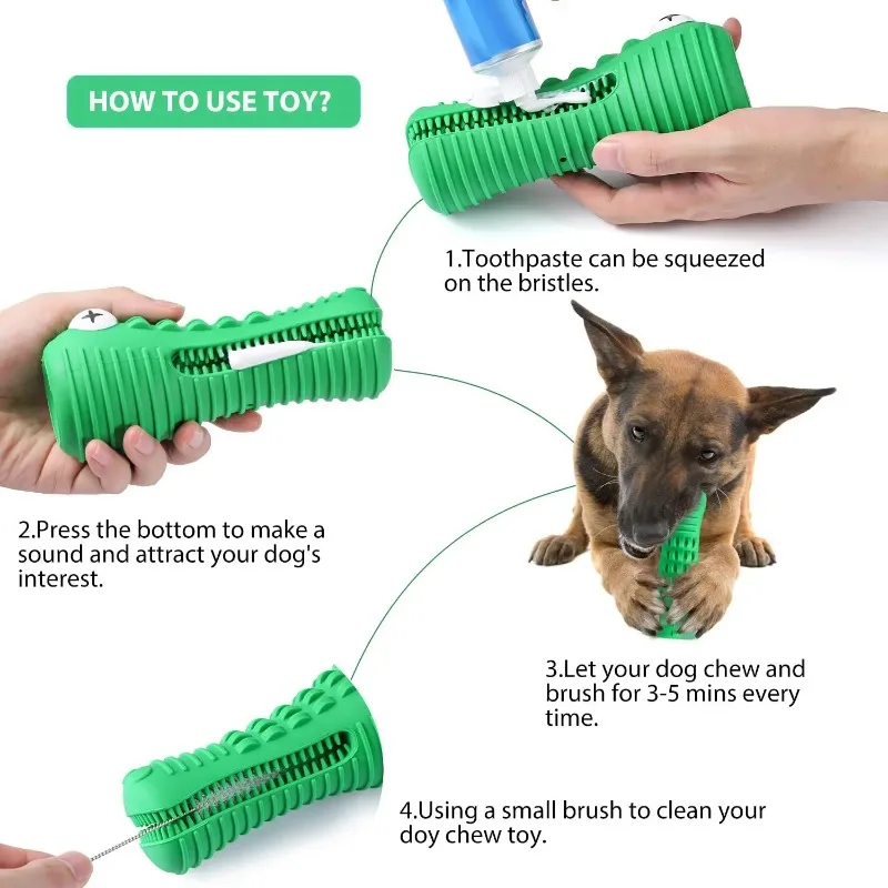 Dog Molar Tooth Cleaner Brushing Stick Dog Chew Toy Dogs Toothbrush Pet Toys Doggy Puppy Dental Care Dog Pet Traning Supplies