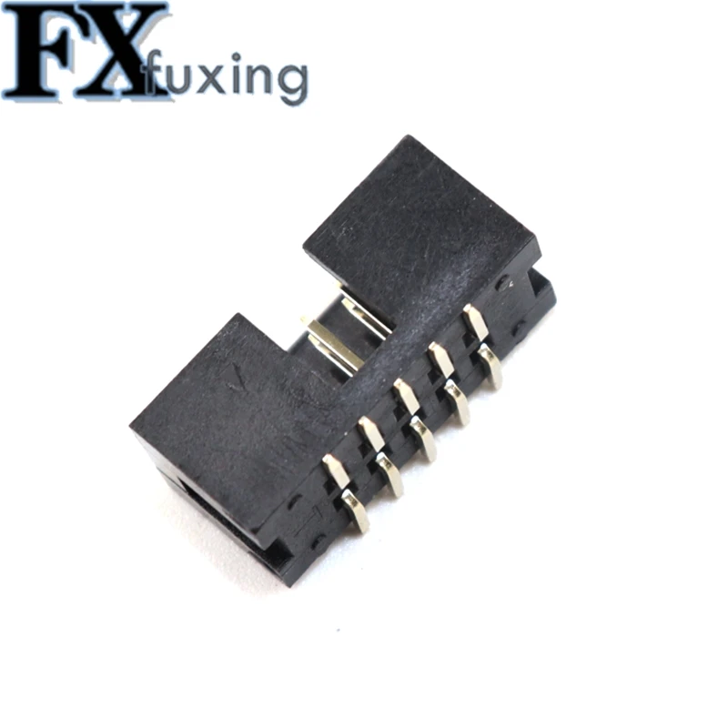 10pcs SMT 10 PIN 2.54MM pitch MALE SOCKET straight idc box headers PCB CONNECTOR DOUBLE ROW SMD 2x5PIN 2X5 10P DC3 HEADER Hot