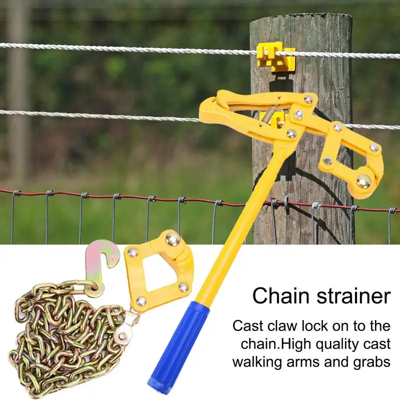 Fence Stretcher Tensioner Chain Strainer Fence Wire Tightener And Stretcher Tool Fence Stretcher Heavy Duty Compact Barbed Wire