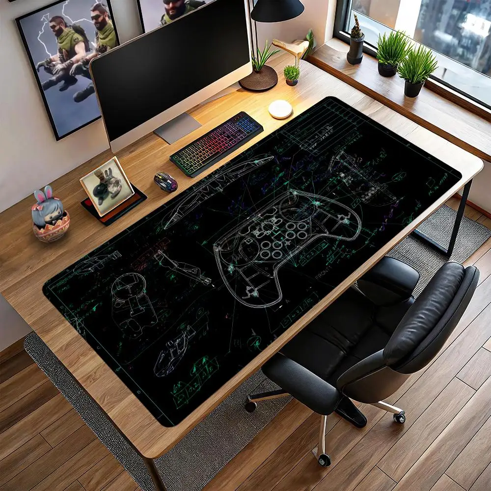 

Коврик для мыши STEAM Blueprint, большой игровой коврик, удлиненный коврик для стола, коврик для мыши в стиле аниме на заказ, коврик для мыши RUB, нескользящая поверхность