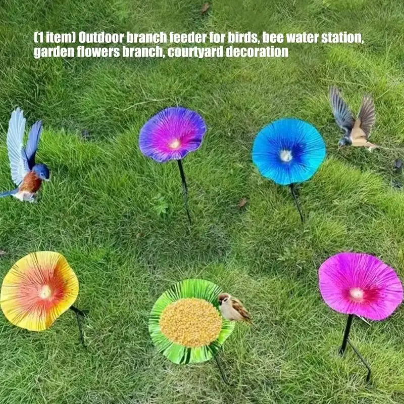 Bees Butterfly Pollinators Watering Station Hummingbird Bowl Outdoor Decoration Weather Resistant Lawn Yard Planter Gift 37JD