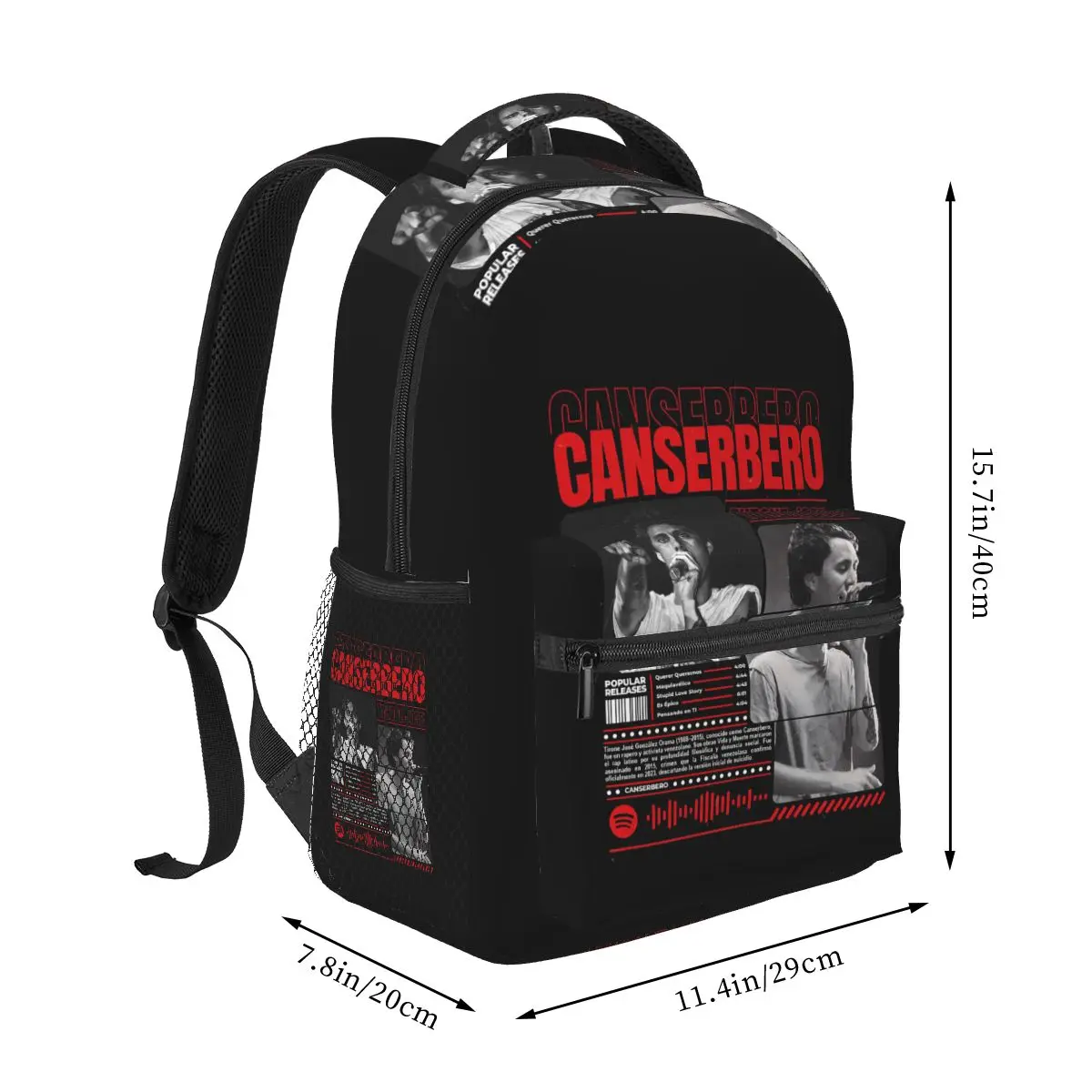 Rapper Canserbero All We Need Is Love Merch Backpack Hot Sale Daypack Boys Girls BookBag School Bag Shoulder Bags for Men Women