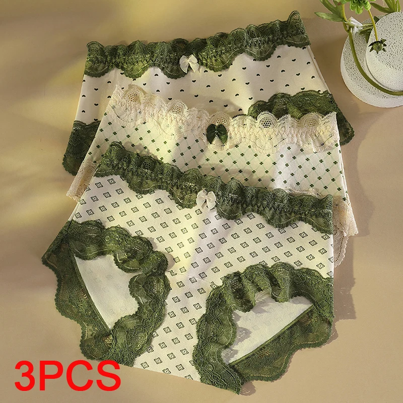 Seamless Panties for Women Micro Underwear Fashion Triangular Panties Set Pack Women's Briefs Lingerie Sexy Lady Lace Underpants