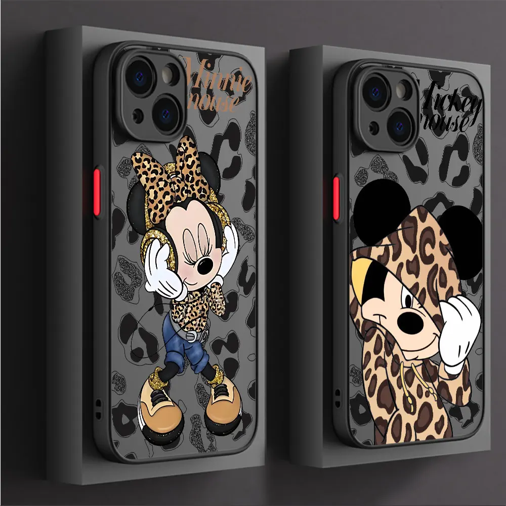 เคสลายหนูดิสนีย์มินนี่สำหรับ Apple iPhone 11 Pro 12 MINI 7 6S XS X 13 PRO MAX 8 XR SE 14 PLUS 12 Pro 13เคส TPU สุดหรู