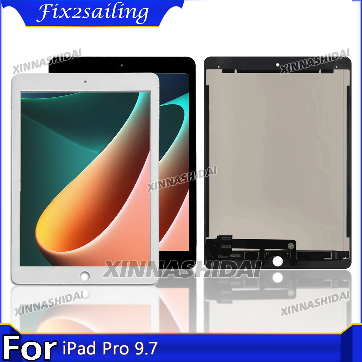 AAA+ New LCD For iPad Pro 9.7 LCD Display Touch Screen Digitizer Front Glass Senor Panel Replacement Parts
