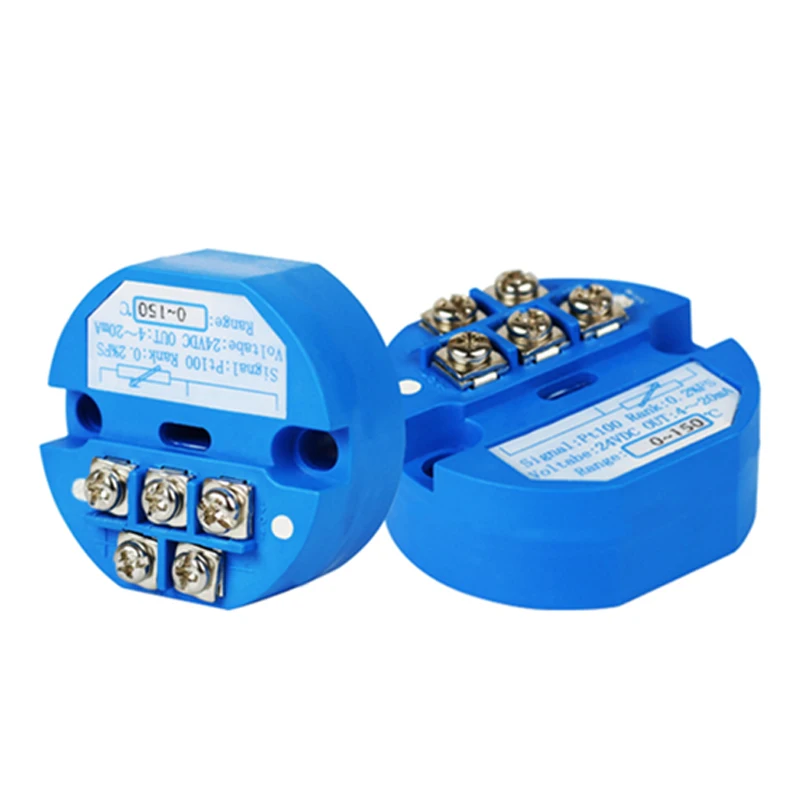 K-Type PT100 PT1000 Temperature Transmitter Module 4-20mA Signal Converter for Industrial Temperature Measurement