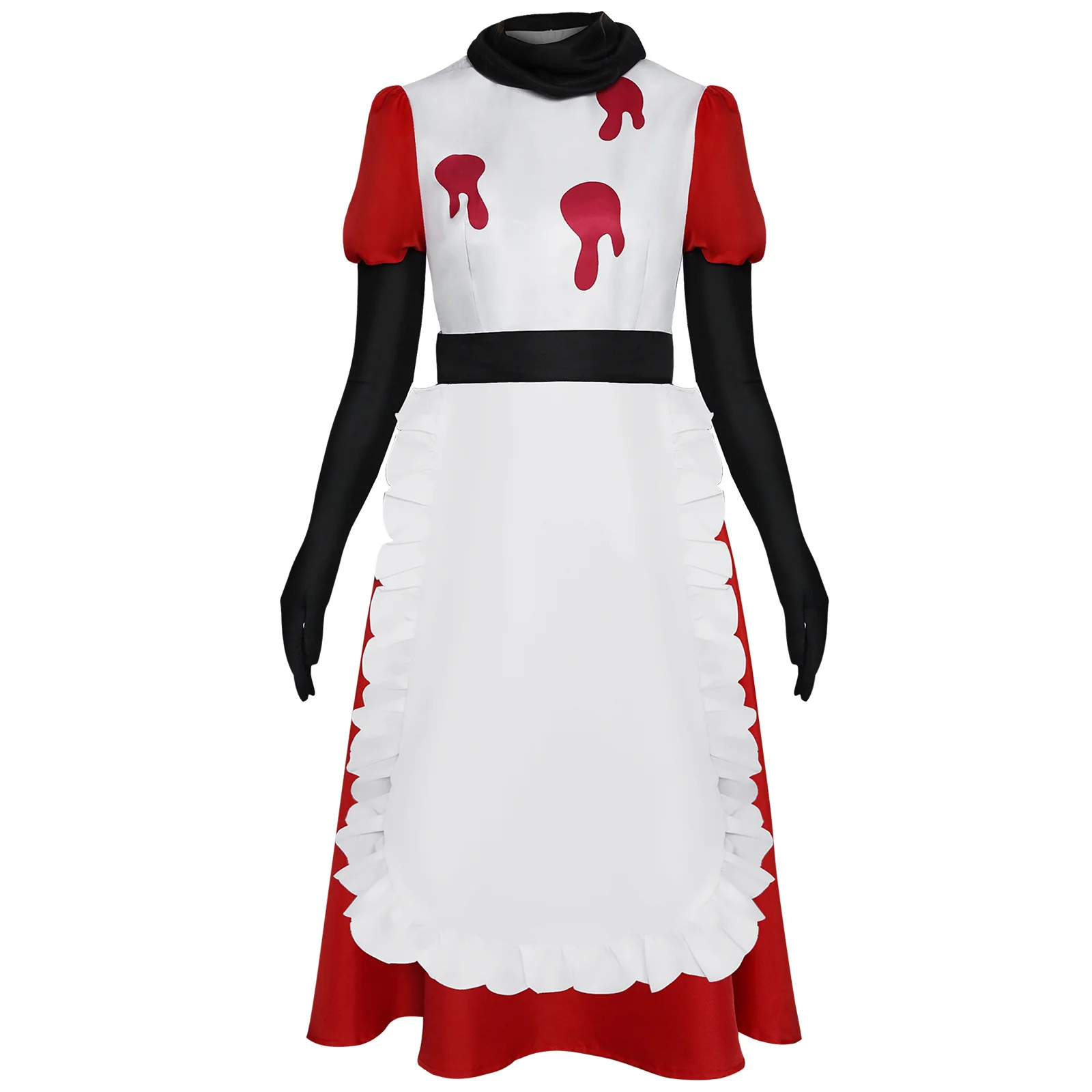 Anime Hazbin Cosplay Costume pour femme, hôtel Alastor Blitzo, perruque rayée rouge trempée, Charlie Millie Angel Dust, uniforme