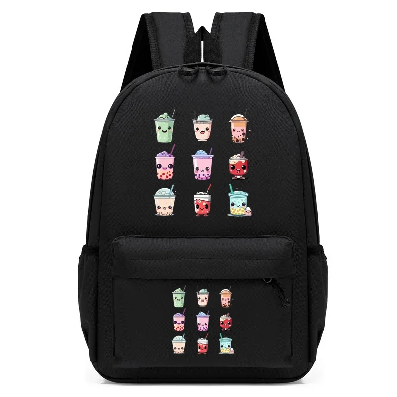 

Children's Bagpack Cute Cartoon Bubble Tea Backpack Kindergarten Schoolbag Kids Chibi Bookbag Girls Travel Bagpack Student Bags